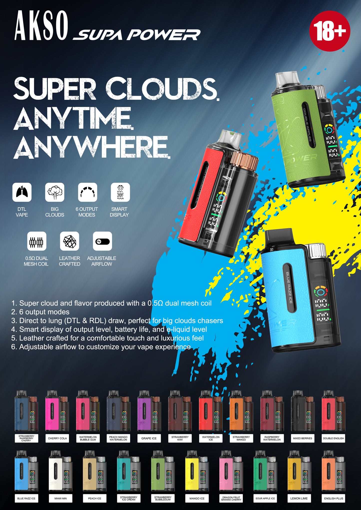 Supa Power 18000 Puffs MTL & DTL