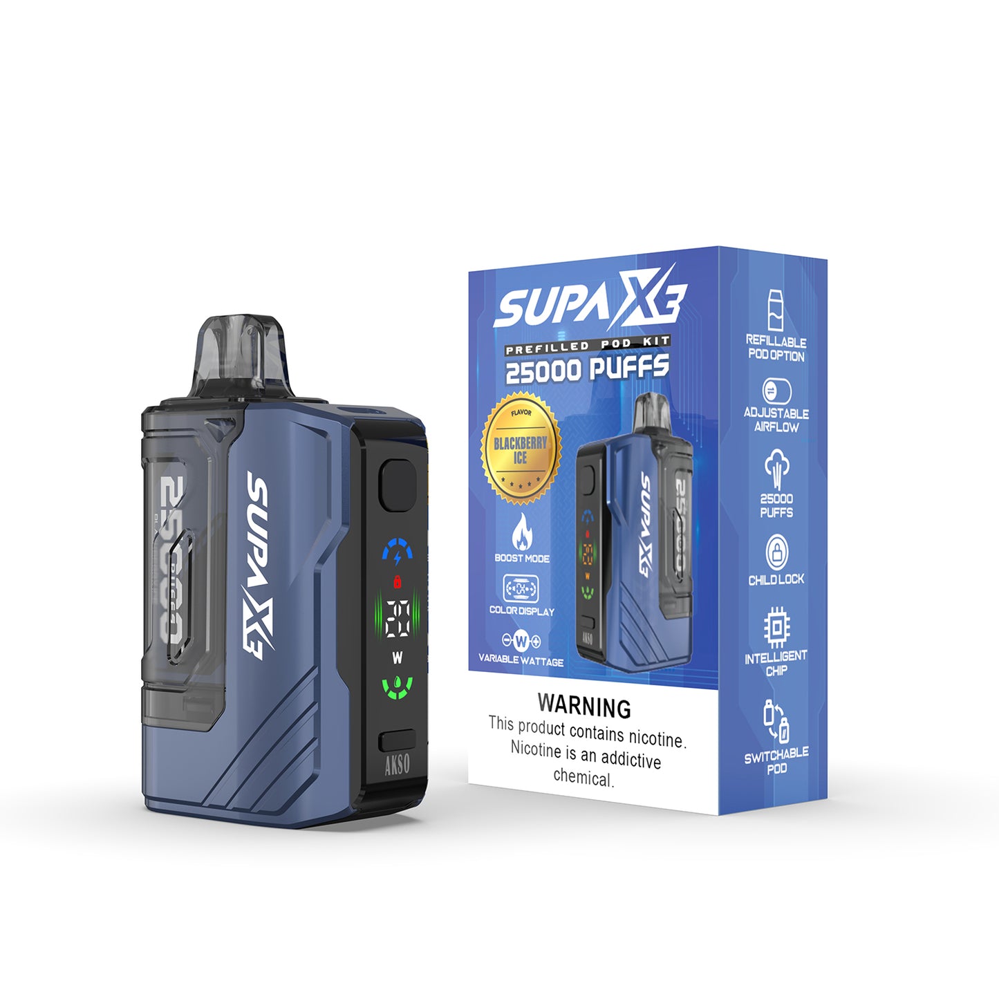 Akso Supa X3 25000 Puffs