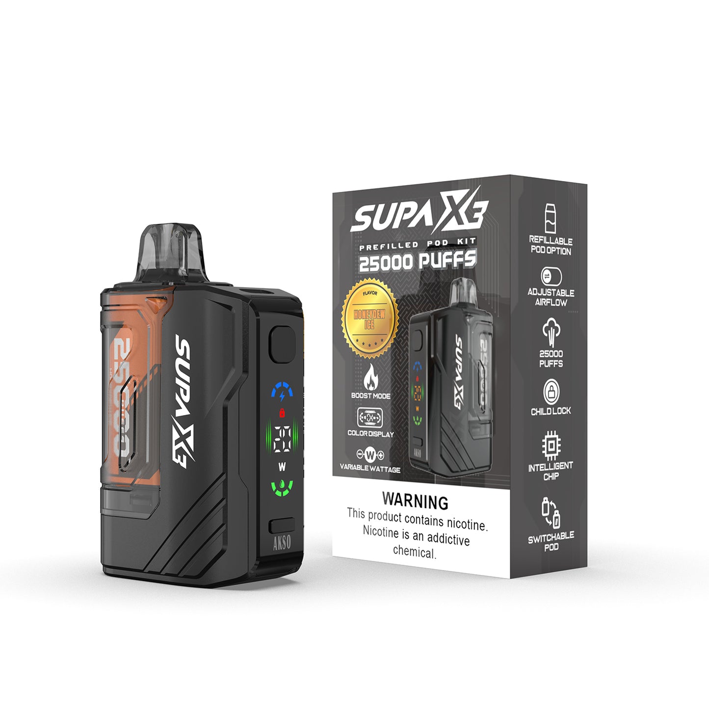 Akso Supa X3 25000 Puffs