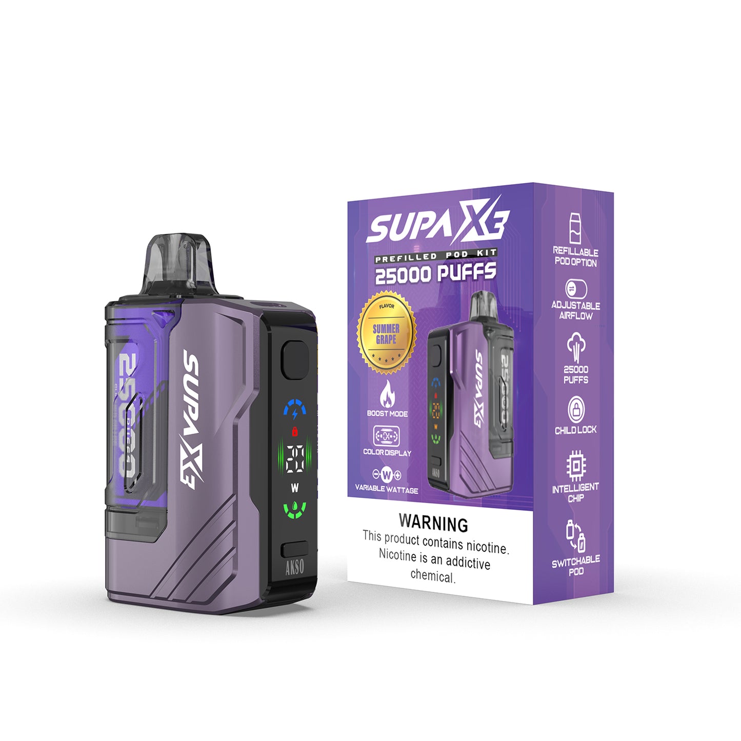 Akso Supa X3 25000 Puffs